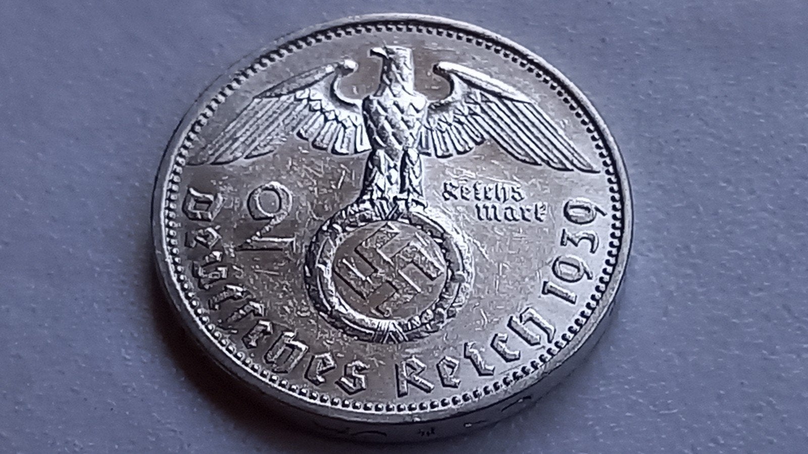 WO2 2 Reichsmark 1939A zilver nazi duitsland, Ophalen of Verzenden, Duitsland, Losse munt, Zilver