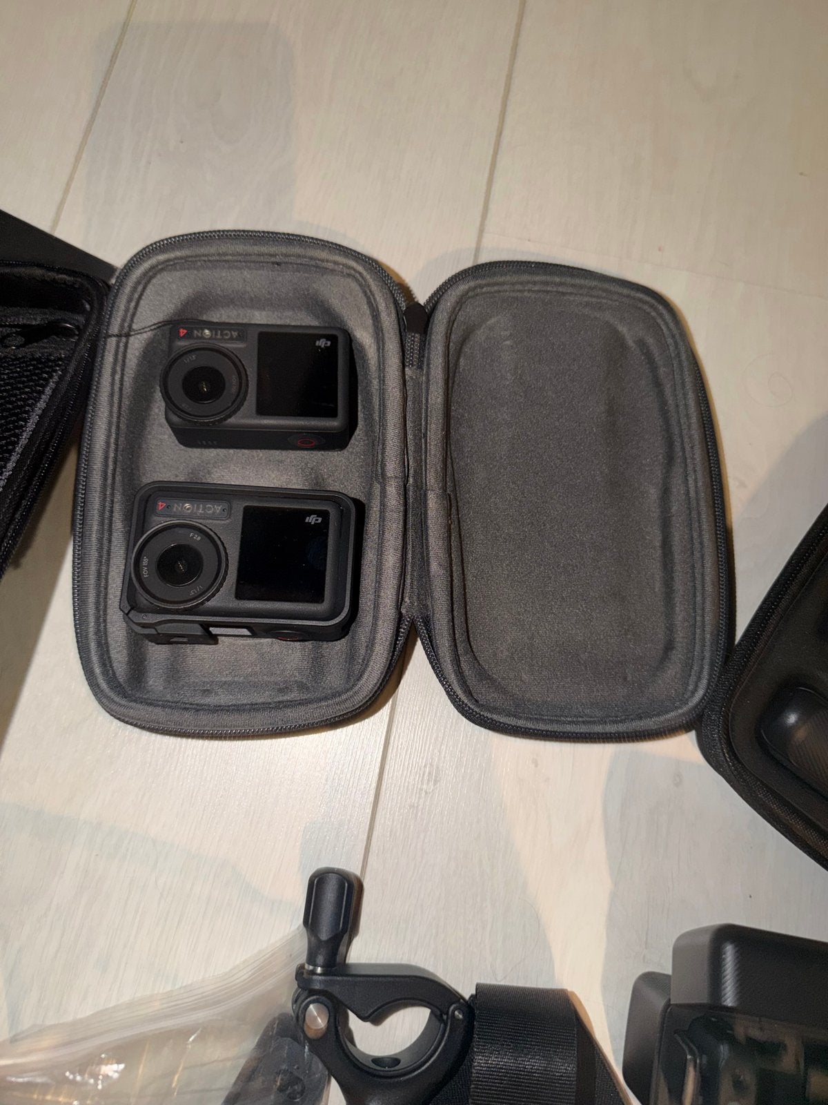 DJI Osmo Action 4 set met Boya microfoons en accessoires, Ophalen of Verzenden, Zo goed als nieuw, Overige merken