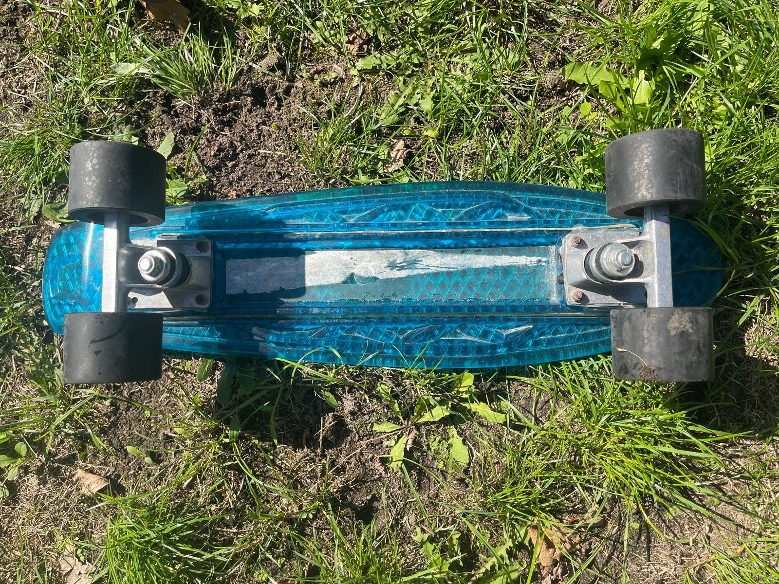 Blauw Penny Skateboard - Gebruikt, Sport en Fitness, Skateboarden, Ophalen, Gebruikt, Skateboard