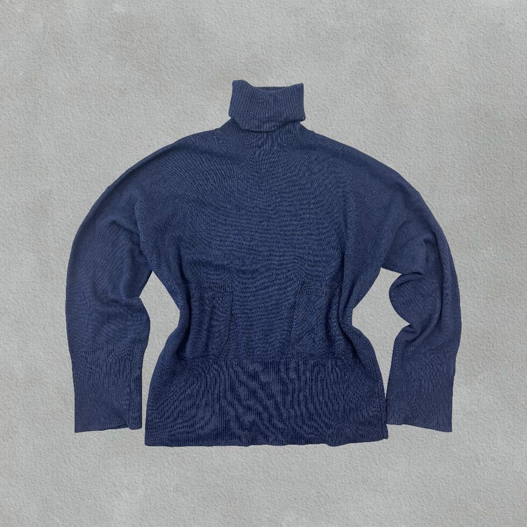 (1153) Marineblauwe Massimo Dutti coltrui - S - Zeer goed, Massimo Dutti, Blauw, Ophalen of Verzenden, Zo goed als nieuw