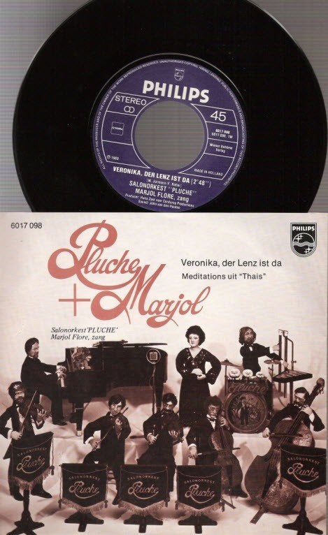 Groningen Salonorkest Pluche - en Marjol Flore (1980) vinyl, Ophalen, Gelezen
