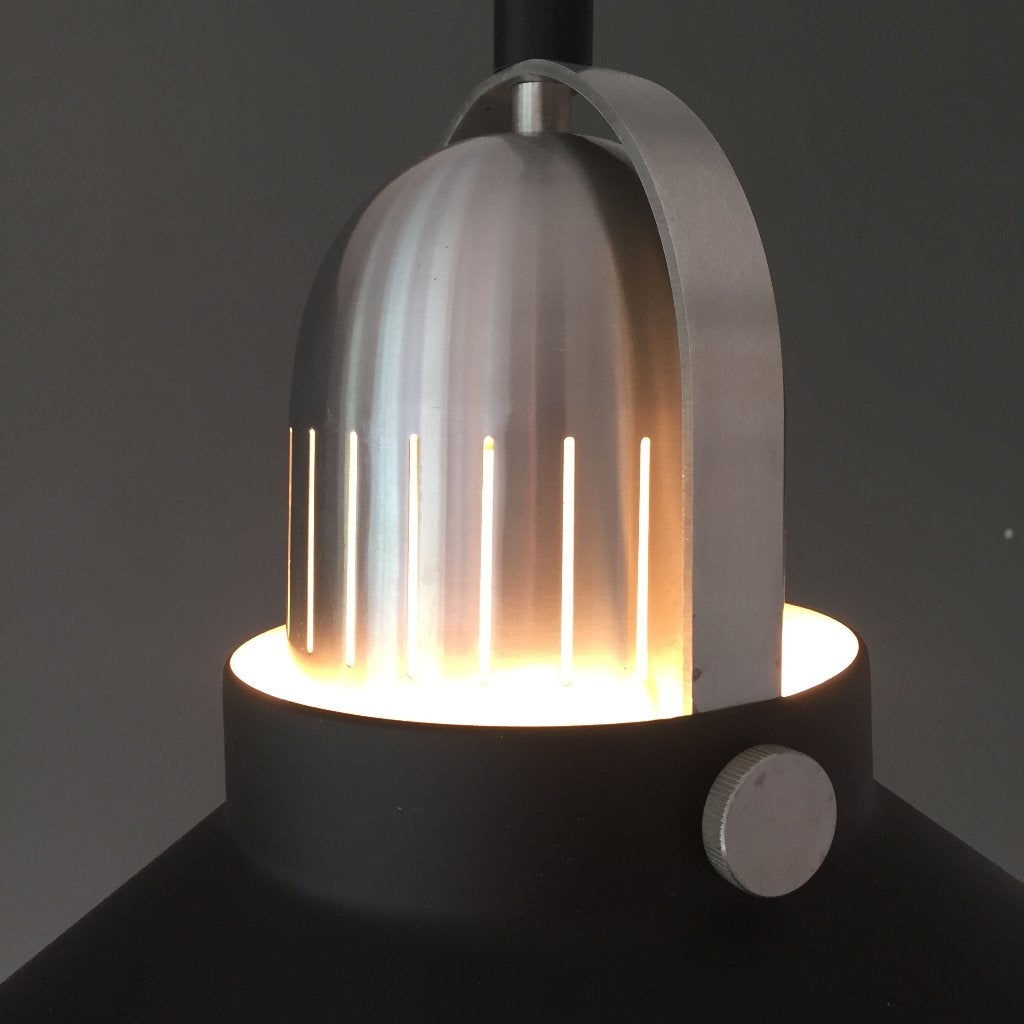 Vintage jaren 80 aluminium Dijkstra lampen, Guzzini, Gebruikt, Industrieel design, Kunststof