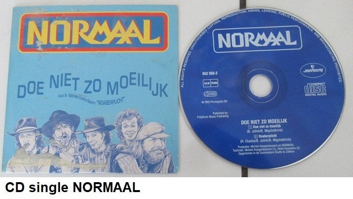 NORMAAL de CD single doe niet zo moeilijk, Ophalen of Verzenden, Zo goed als nieuw, Streekmuziek