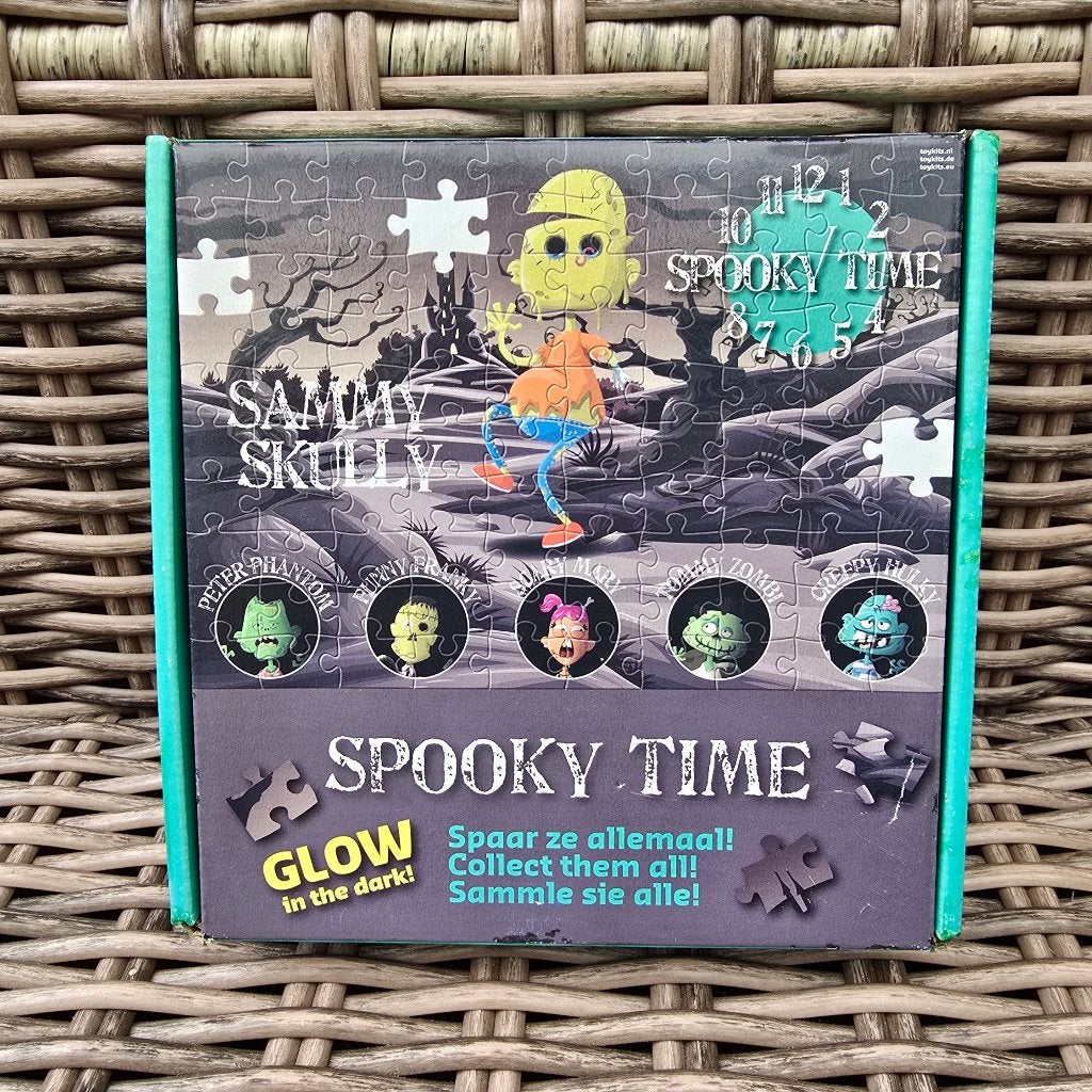 Halloween tip!👻 Spooky time puzzel - glow in the dark, Ophalen of Verzenden, Meer dan 50 stukjes, Zo goed als nieuw, 6 jaar of ouder