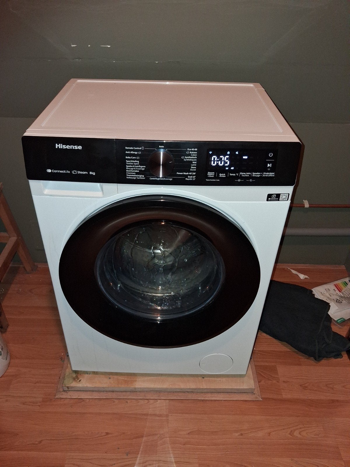Hisense wasmaschine, Ophalen, 1200 tot 1600 toeren, Minder dan 85 cm, 8 tot 10 kg
