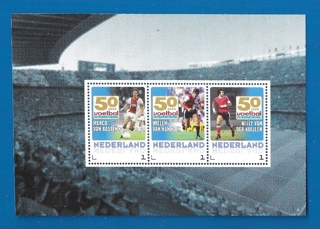 Postzegelvel 50 jaar Voetbal Internationaal - 2015, Verzenden, Na 1940, Postfris