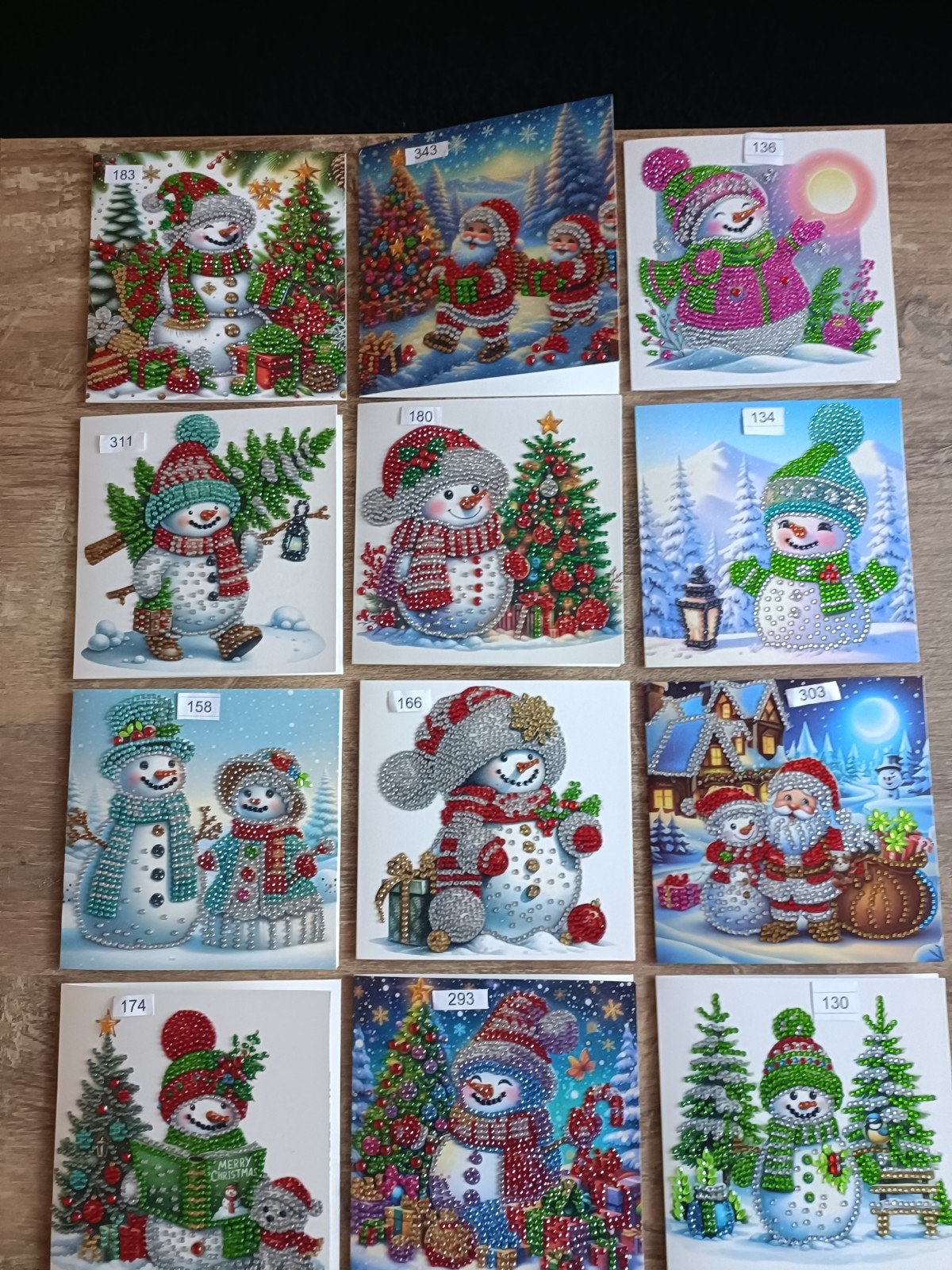 mooie daimond painting kaarten kerst, Ophalen of Verzenden, Nieuw, Kerst