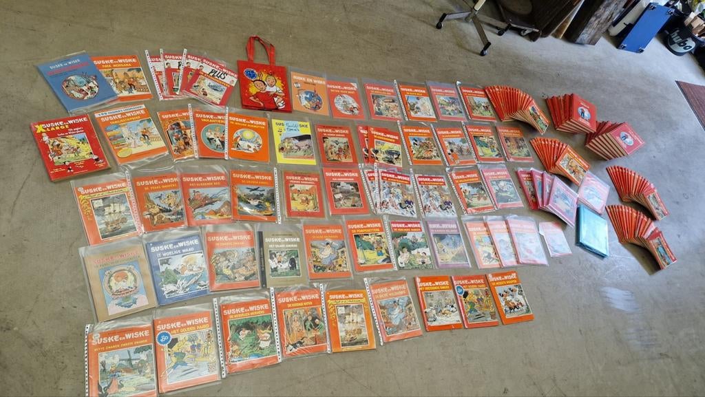 Grote verzameling Suske en Wiske stripboeken, Meerdere stripboeken, Ophalen of Verzenden, Gelezen
