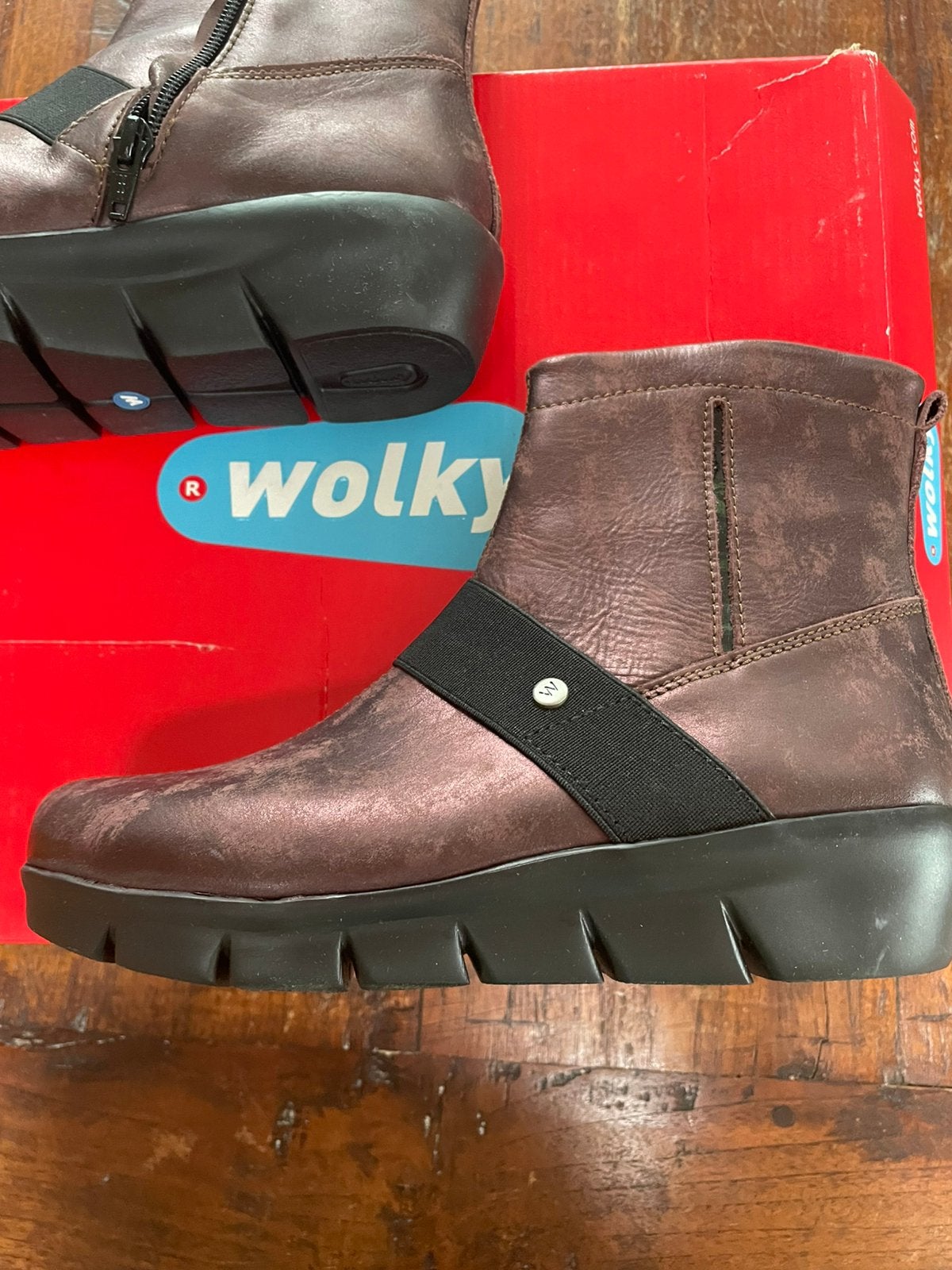 WOLKY laarsjes nieuw bordeaux maat 36- 36,5, Ophalen of Verzenden, Nieuw, Rood
