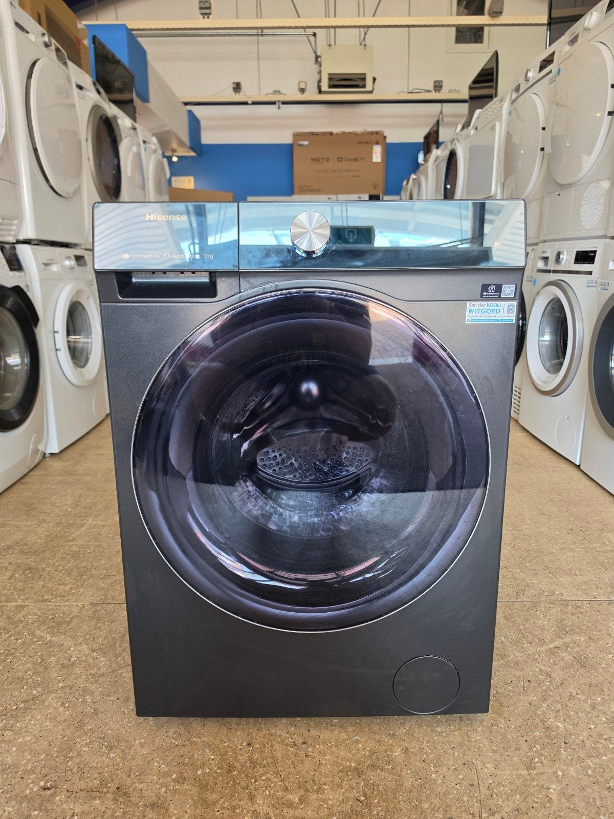 Hisense WF7S1247BB wasmachine | 12 kilo! | Gratis thuis 🚚✅️, Witgoed en Apparatuur, Wasmachines, Zo goed als nieuw, Voorlader