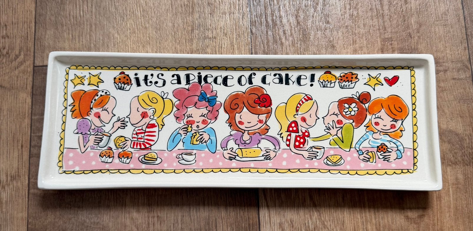 Blond Amsterdam Cake Schaal, Ophalen, Nieuw, Aardewerk, Schaal of Schalen