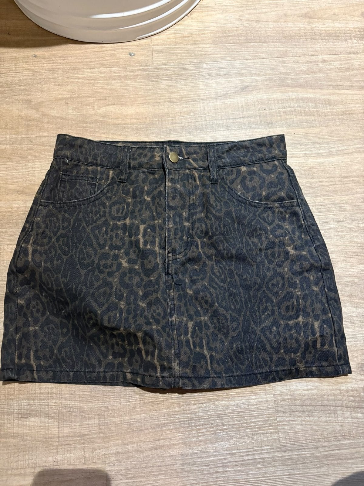 Mooie tijgerprint minirok - Maat S, Kleding | Dames, Meerkleurig, Ophalen of Verzenden, Maat 36 (S), Gedragen