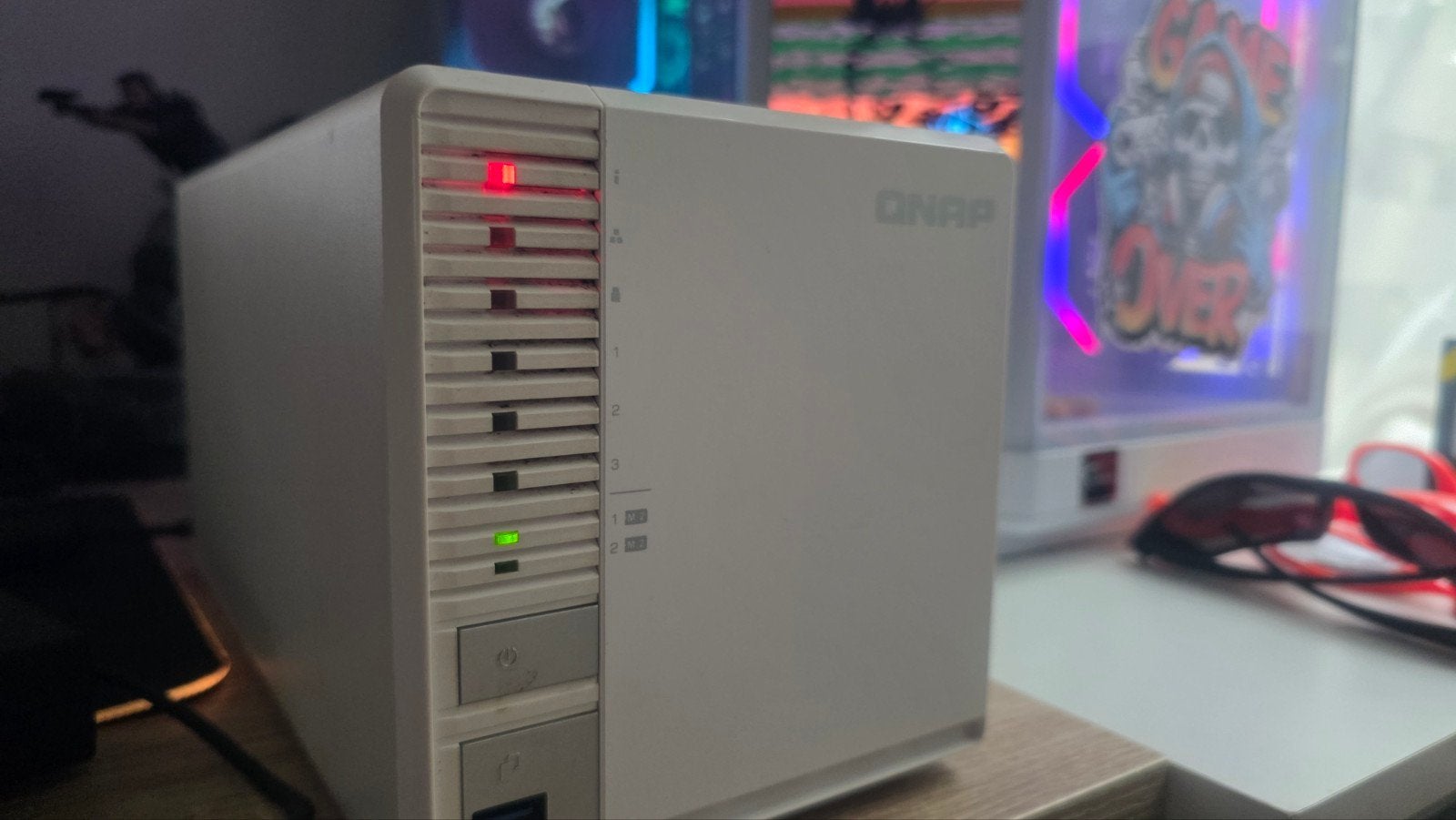 QNAP TS-351 (3-Bay NAS) incl. Kingston 256GB SSD, Computers en Software, NAS, Ophalen, Zo goed als nieuw