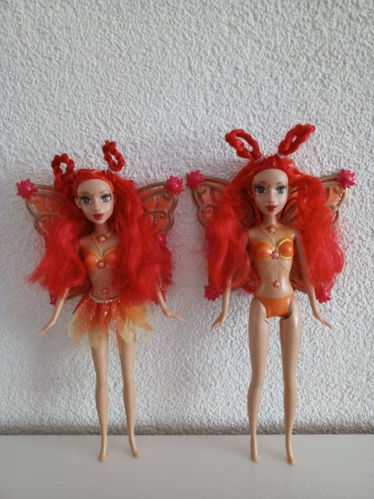 2 x SUNBURST van Barbie Fairytopia : Magie van de regenboog, Ophalen of Verzenden, Gebruikt, Pop