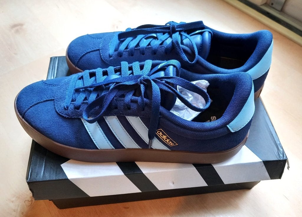 Adidas VL Court 3 Navy Sky maat 42.7 (8,5), Kleding | Heren, Schoenen, Blauw, Ophalen of Verzenden, Adidas, Sneakers of Gympen