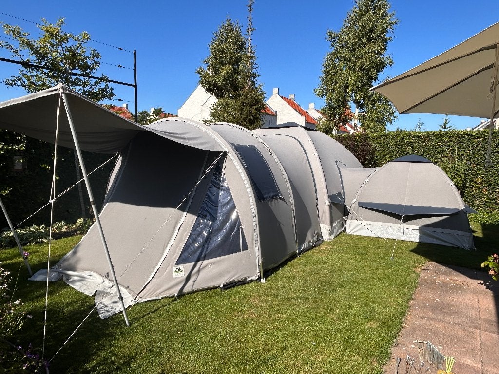 Karsten Tent 325x325 met 200x200 koppeltent en vele opties, Ophalen, Gebruikt, Meer dan 6