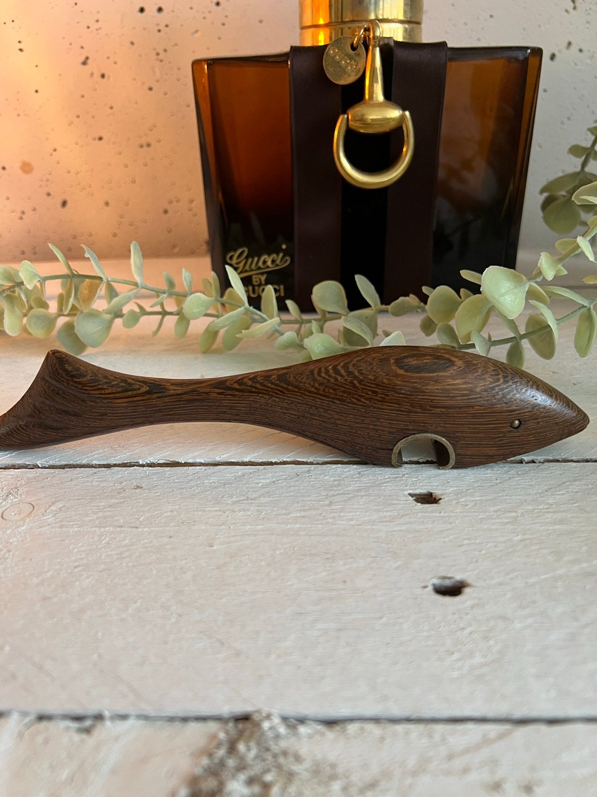 Vintage Scandinavische Flesopener - Houten Vis Design, Antiek en Kunst, Ophalen of Verzenden