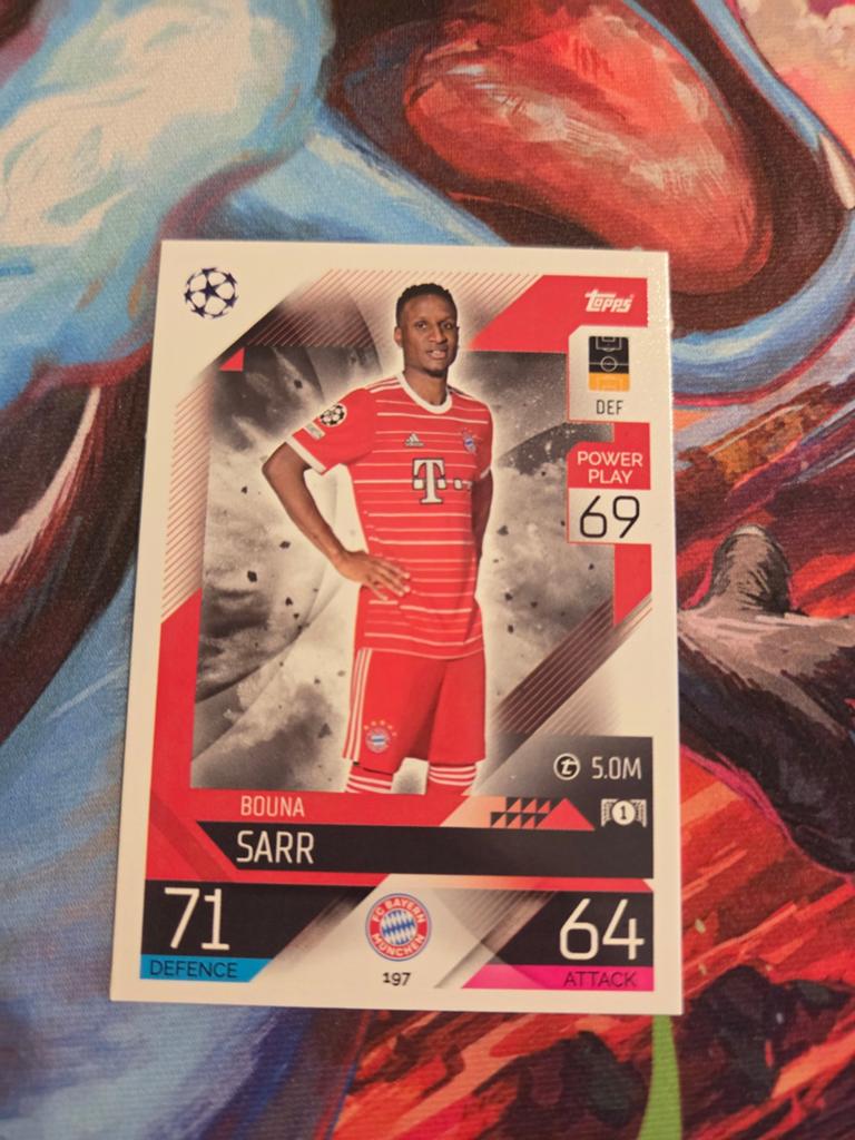 Topps Bouna Sarr Match Attax Champions League Kaart, Ophalen of Verzenden