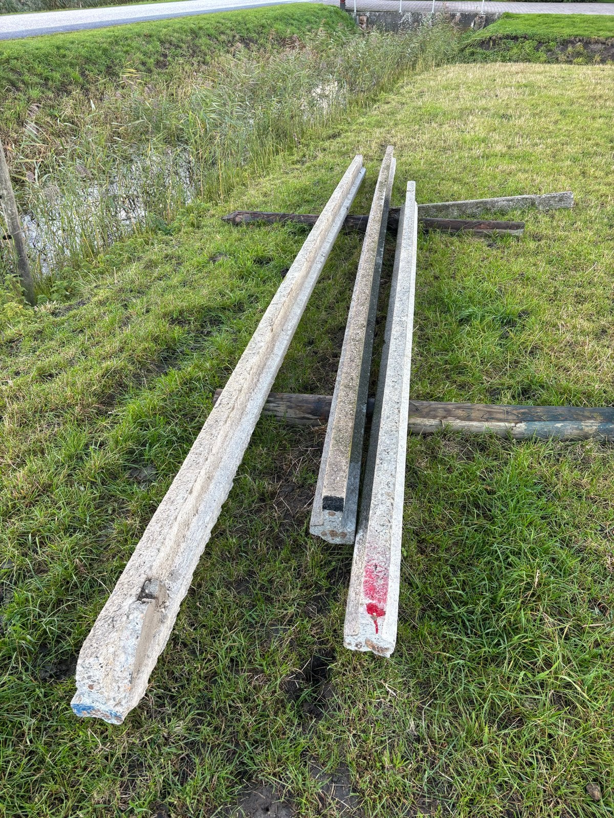 Betonnen  liggers voor diverse toepassingen, Ophalen, Gebruikt, 250 cm of meer, Palen
