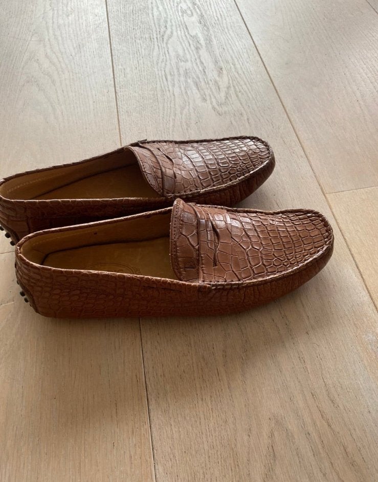 Tod’s Gommino maat 8 42 nieuwstaat, Loafers, Bruin, Ophalen of Verzenden, Zo goed als nieuw