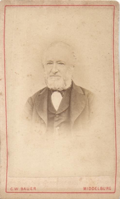 CDV - C. W. Bauer - Middelburg - Man in pak, Gebruikt, Verzenden, Foto, Klederdracht
