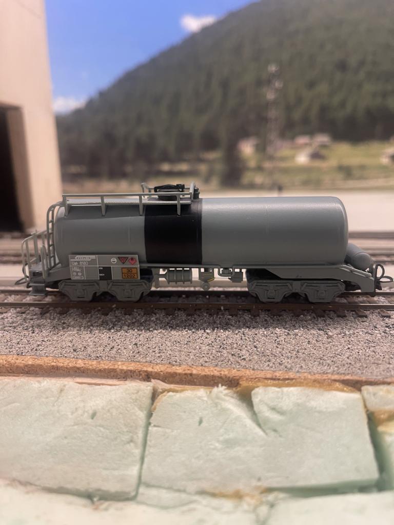 D+R 28180 RhB Kesselwagen Uah 8180 (Bemo), Overige merken, Gelijkstroom, Wagon, Ophalen of Verzenden