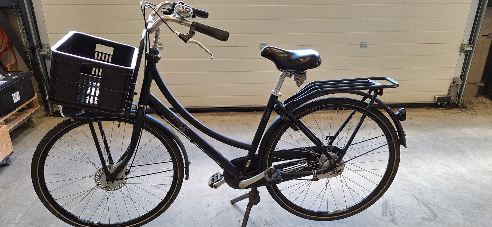 Mooie zwarte dames/meisjes fiets Batavus, Fietsen en Brommers, Ophalen, Gebruikt, Versnellingen, Batavus