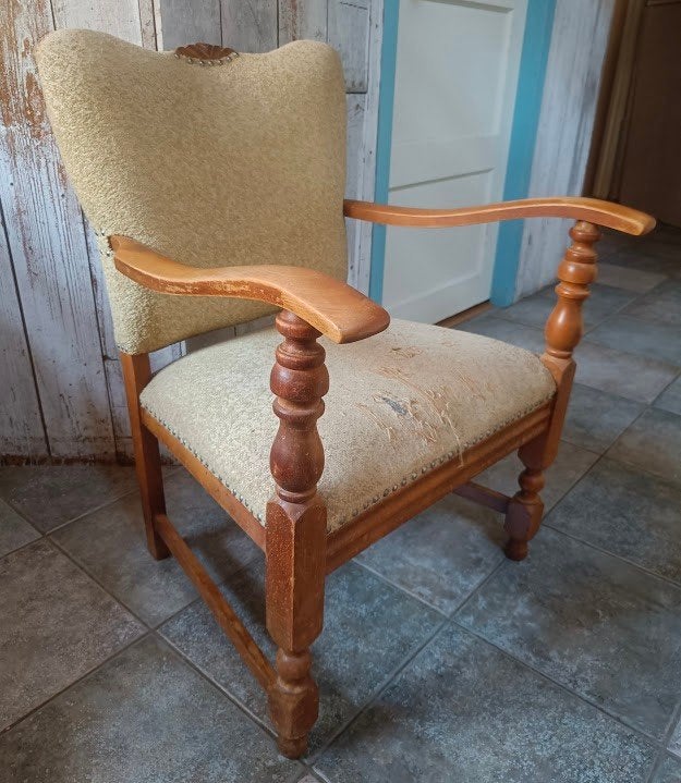 Oma's stoeltje jaren '20, Ophalen, Gebruikt, Overige kleuren, Hout
