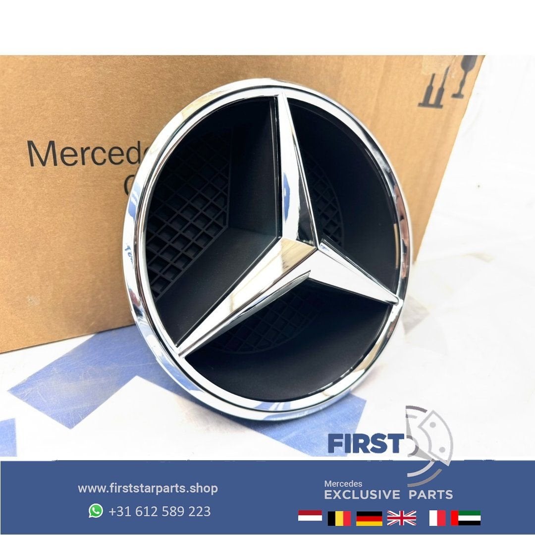 Mercedes AMG STER LOGO GLANS CHROOM W176 W177 W205 W117 W118, Gebruikt, -, Ophalen of Verzenden, -