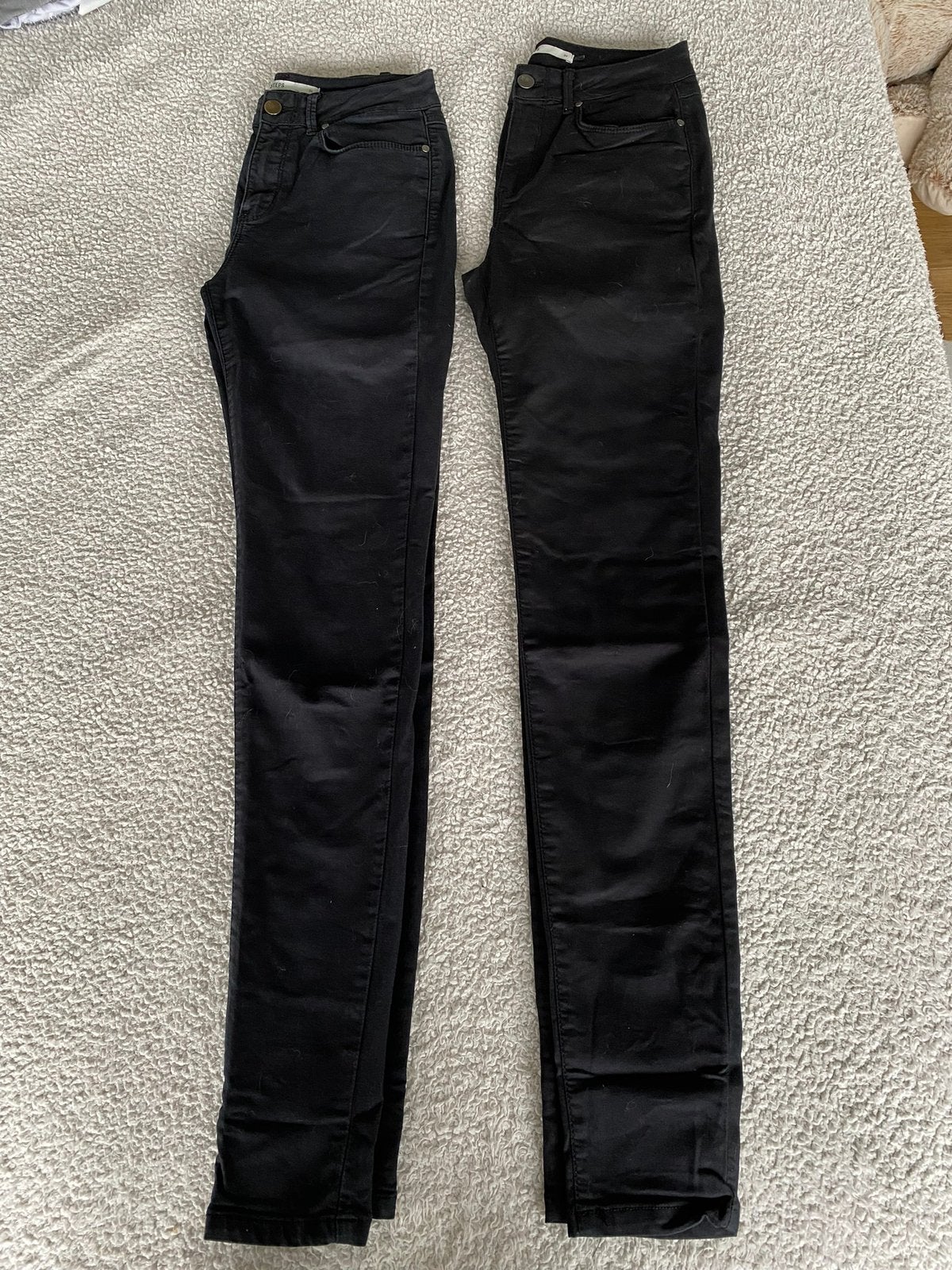 2x zwarte spijkerbroek/jeans Steps maat 34, Ophalen of Verzenden, Gedragen, Zwart, W27 (confectie 34) of kleiner