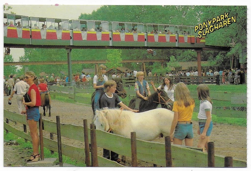 Ponypark Slagharen Ongelopen Ansichtkaart ( B6950 ), Ophalen of Verzenden, 1980 tot heden, Gelopen, Noord-Brabant