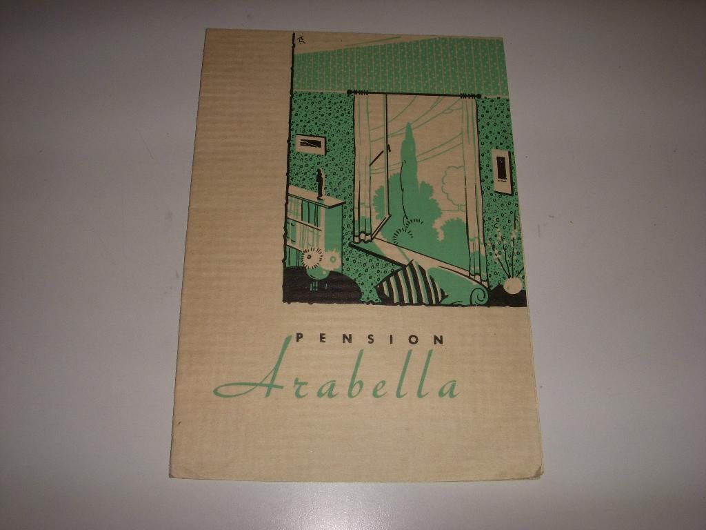 Mooie folder Pension Arabella Apeldoorn rond 1948, Gelezen, Folder, Penion Arabella Apeldoorn, Ophalen of Verzenden