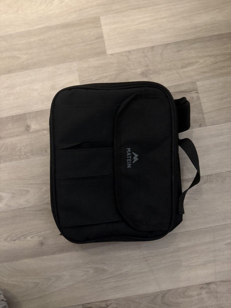 Kabel organizer tas zwart - vakken, elastieken, ritsvak, Ophalen of Verzenden, 15 inch, Gebruikt, Rugzak