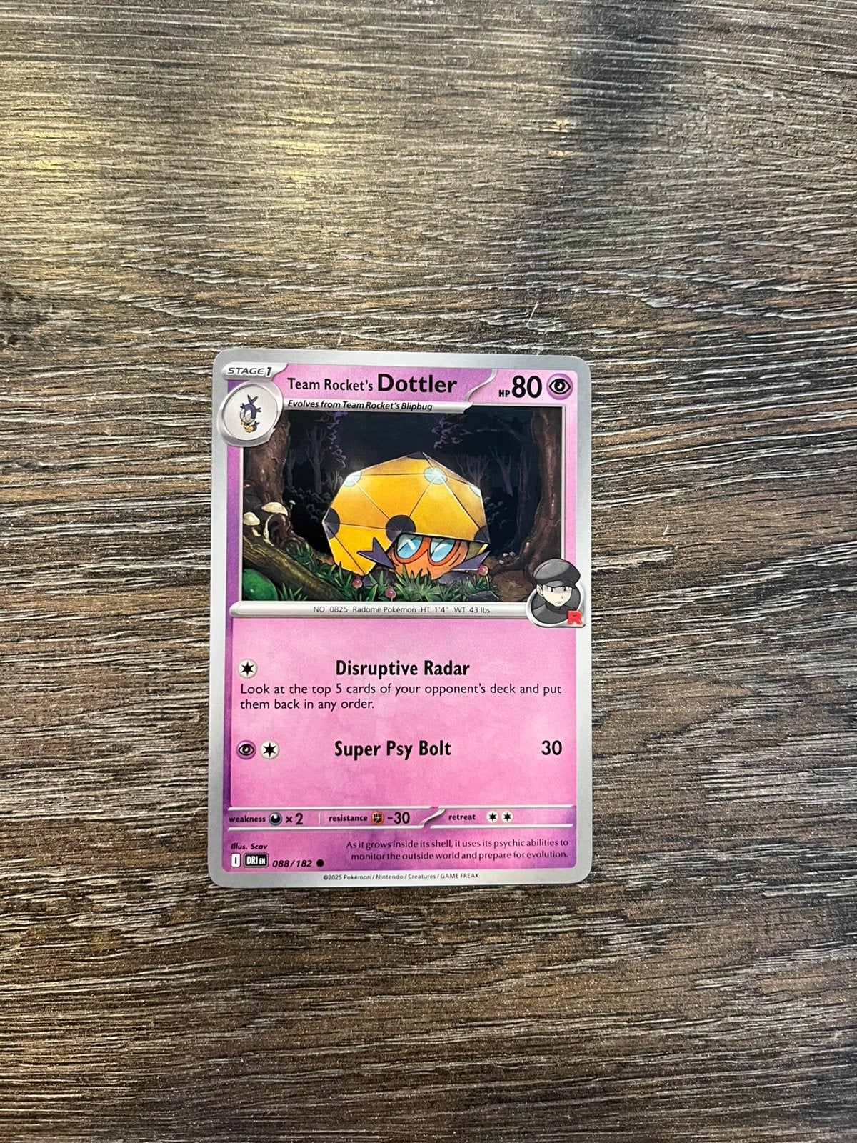 Team Rocket’s Dottler DRI 088/182, Ophalen of Verzenden, Zo goed als nieuw