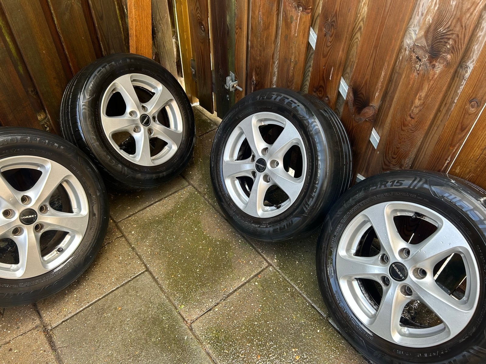 Borbet velgen VW Caddy, Auto-onderdelen, Banden en Velgen, Ophalen, 15 inch, Banden en Velgen, 195 mm