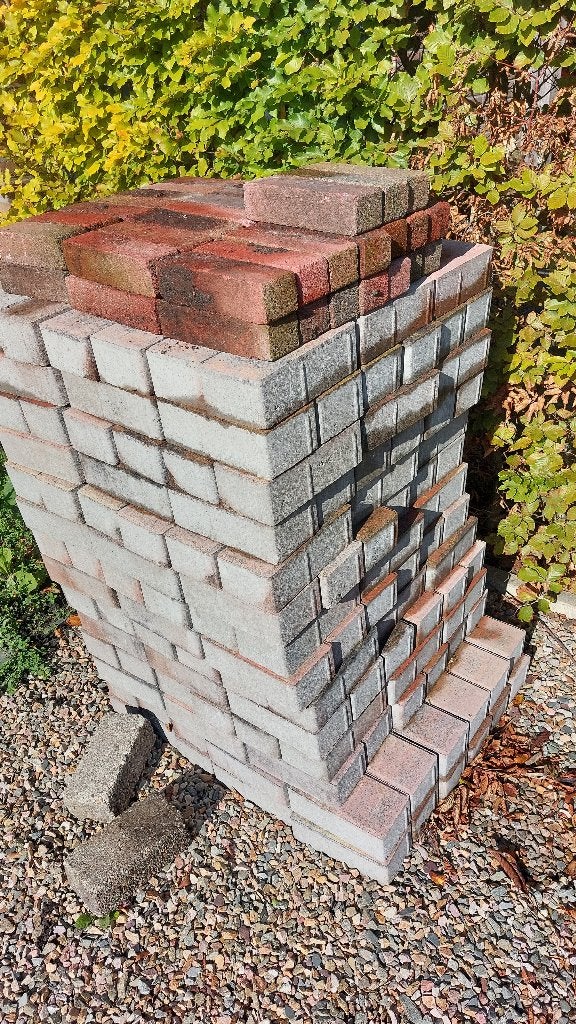 Klinkers voor in de tuin, Tuin en Terras, Klinkers, Zo goed als nieuw, Beton, Gestraald
