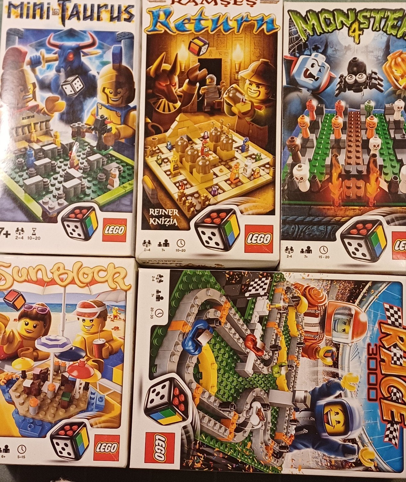 Lego spellen: Monster 4,Mini Taurus,Ramses,Race 3000,Sunbloc, Ophalen of Verzenden, Zo goed als nieuw