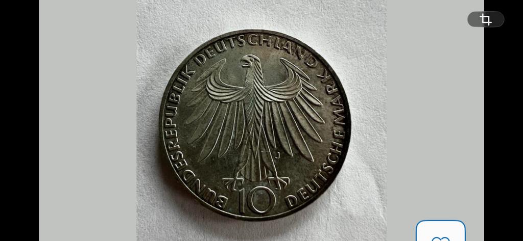 Zilveren 10 Deutsche Mark XXe Olympische Spelen., Ophalen of Verzenden, Duitsland, Losse munt, Zilver