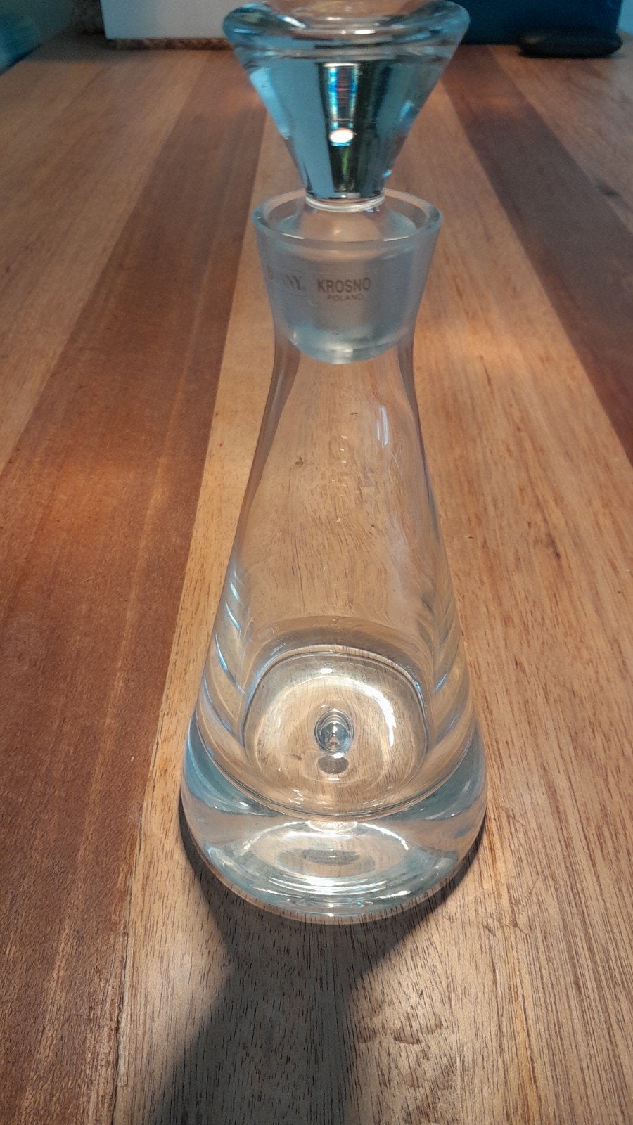 Krosno Bonny Glazen Karaf met Stop - 24 cm Hoog, Antiek en Kunst, Ophalen of Verzenden