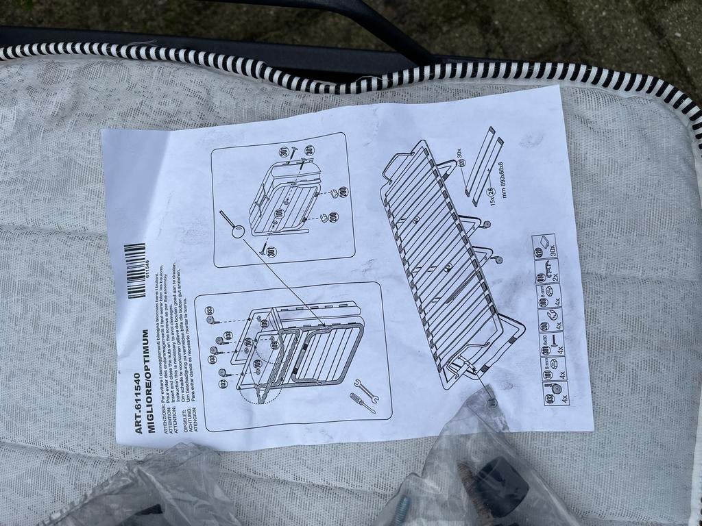 Opklapbed Campingbed logeerbed stretcher 90x200 cm, Caravans en Kamperen, Ophalen, Zo goed als nieuw