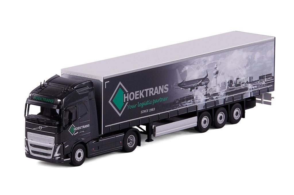 Volvo FH5 Globetrotter met Schuifzeiloplegger - Hoektrans, Hobby en Vrije tijd, Modelauto's | 1:50, Ophalen of Verzenden, Nieuw