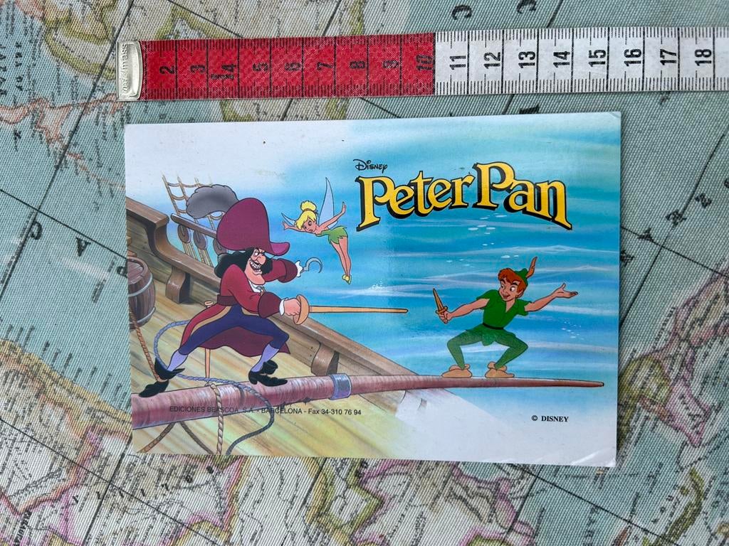 2281. Kaart illustr Disney Kapitein Haak Peter Pan, Ophalen of Verzenden, Ongelopen
