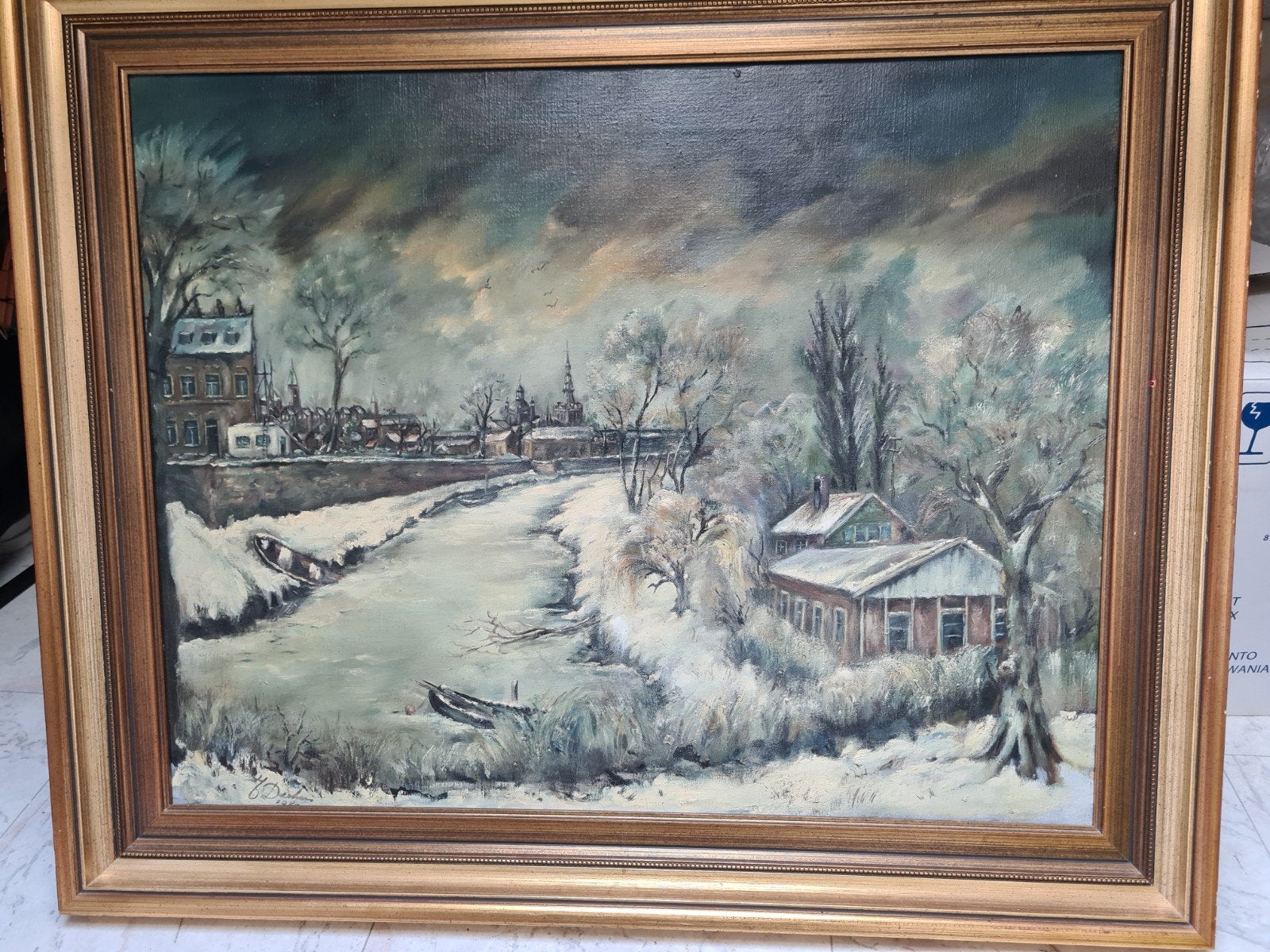 Mooi  schilderij  van denbosch, Ophalen