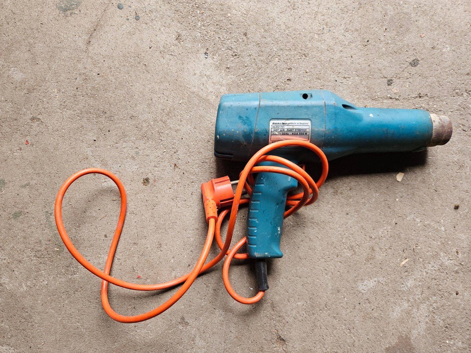 black & decker heteluchpistool, Ophalen