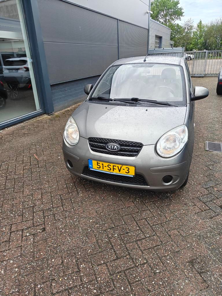 Kia Picanto 1.0 2010 Grijs, Auto's, Voorwielaandrijving, 4 cilinders, 400 kg, Handgeschakeld
