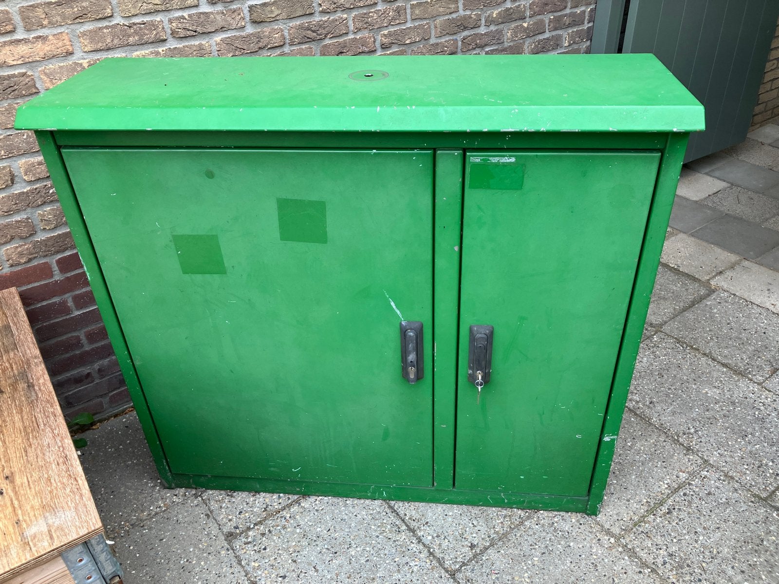 Rvs buiten installatie kast., Tuin en Terras, Bergingen en Tuinkasten, Gebruikt, Overige typen, Metaal, Ophalen