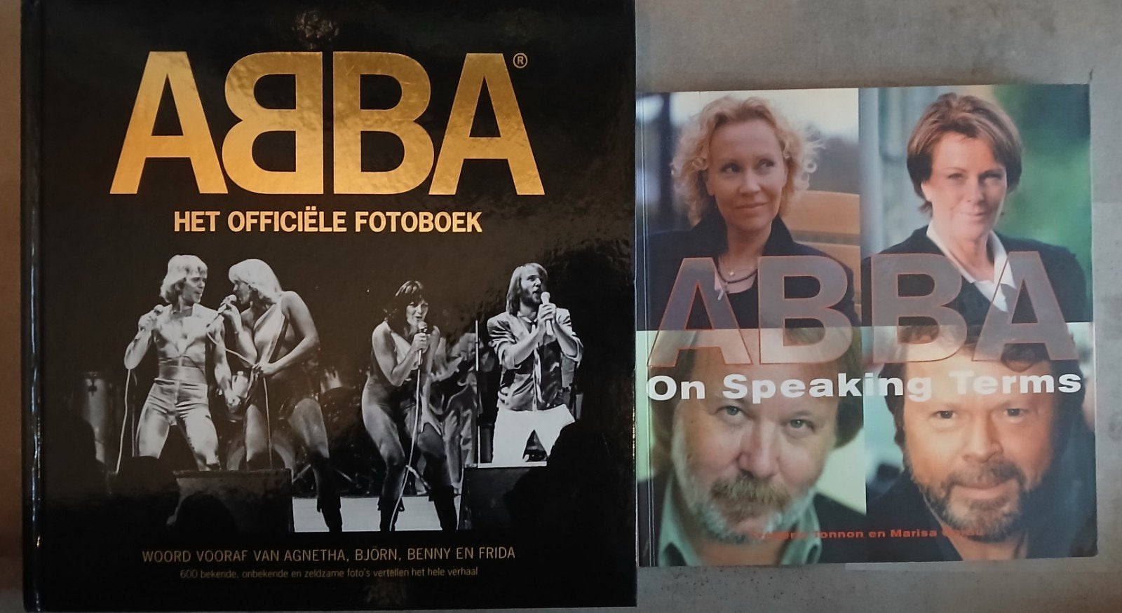 ABBA Fotoboek & On Speaking Terms - 2 boeken, Ophalen of Verzenden, Zo goed als nieuw, Artiest, Jan Gradvall, Petter Karlsson, Bengt Wanselius, Jeppe Wikström
