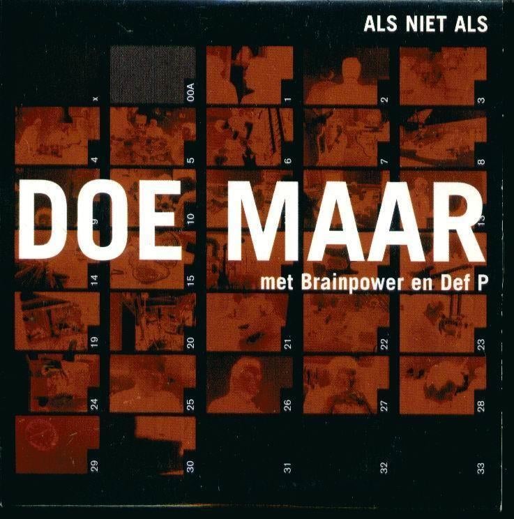 cd-single van Doe Maar Met Brainpower En Def P – Als Niet Al, Cd's en Dvd's, 6 singles of meer, Ophalen of Verzenden, Zo goed als nieuw