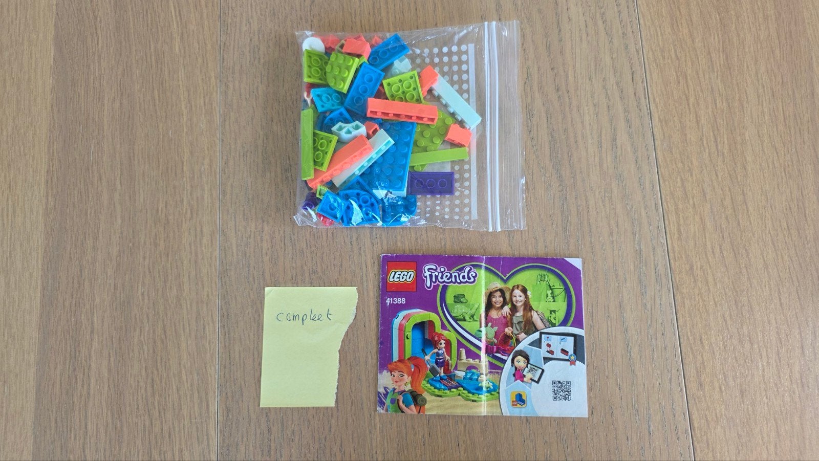 41388 Lego Friends Mia’s hartvormige zomerdoos strand, Ophalen, Gebruikt, Lego