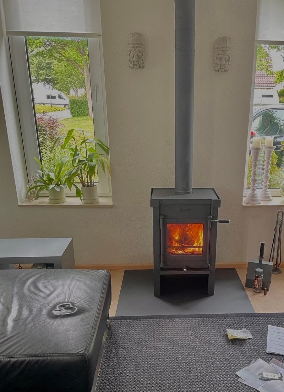 Jacobus 6kW Houtkachel, Gebruikt, Houtkachel, Ophalen of Verzenden, Vrijstaand